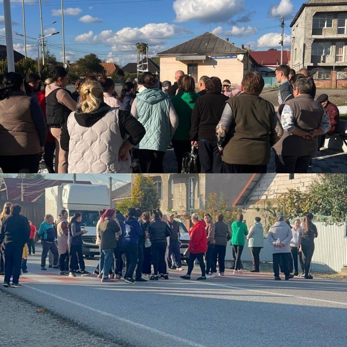 Зображення для статті: Мешканці Берегівщини вийшли на протест після вбивства подружжя пенісонерів