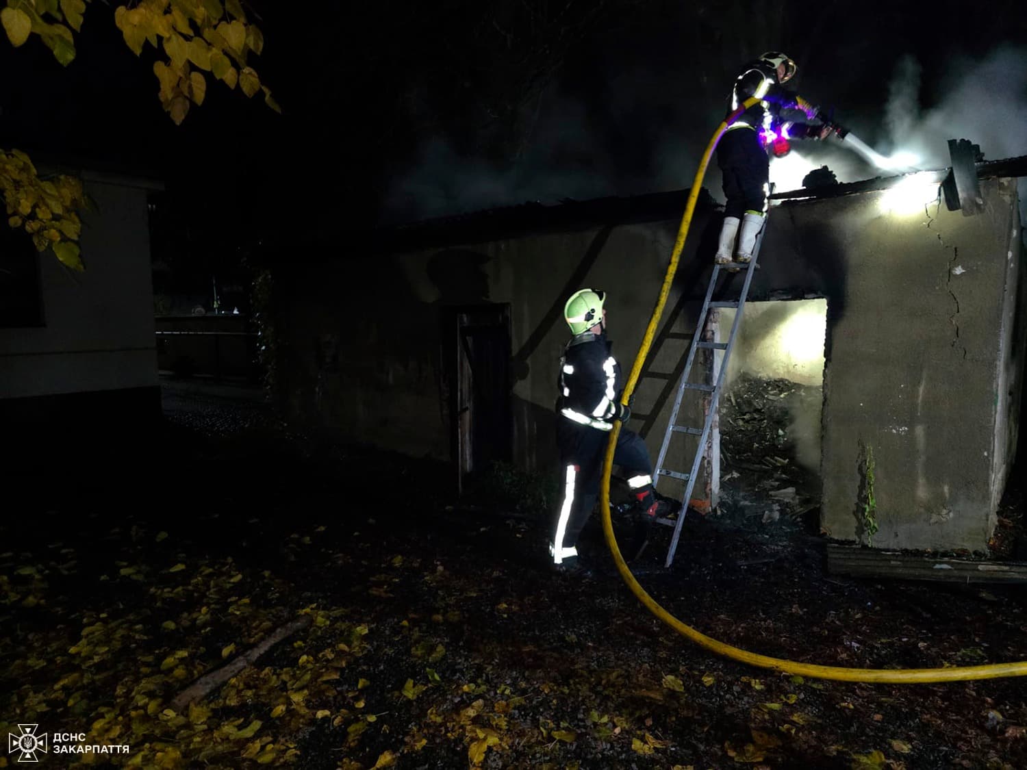 Зображення для статті: Пожежа у Виноградові: горів склад районної лікарні