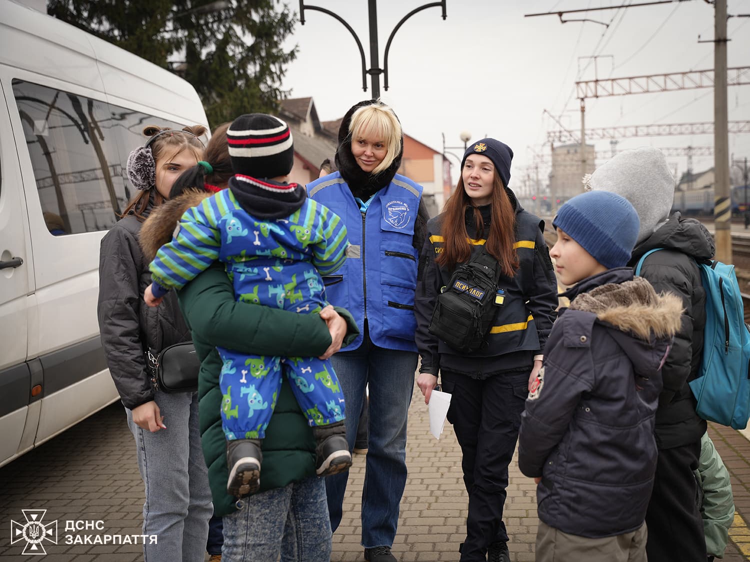 Зображення для статті: Мукачево зустріло черговий евакуаційний потяг із Дніпропетровщини