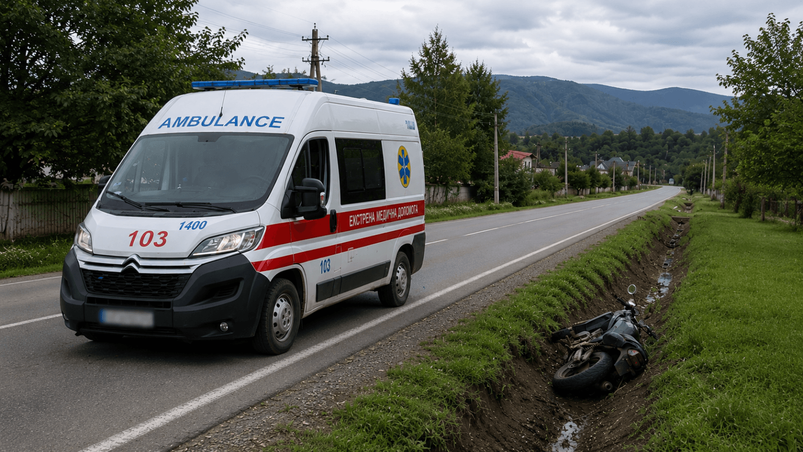 Зображення для статті: 17-річний хлопець загинув на Закарпатті: тіло виявили біля мотоцикла в кюветі