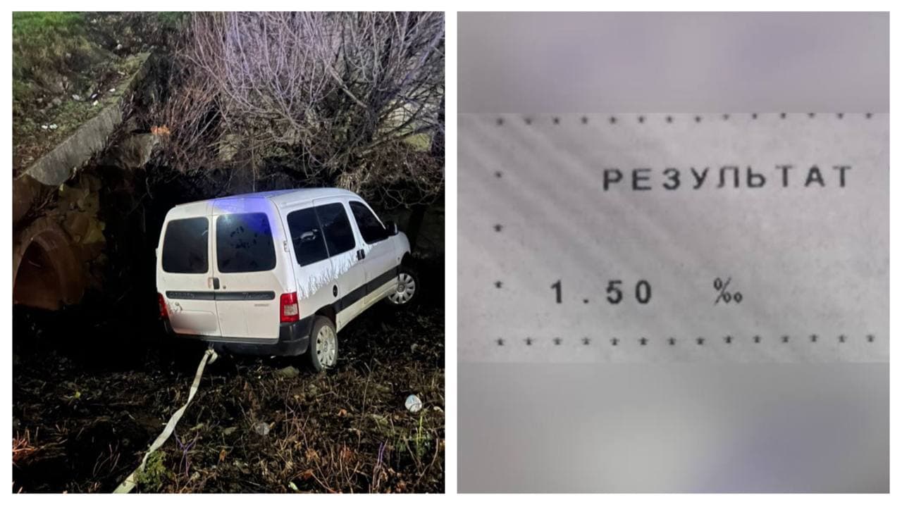 Зображення для статті: ДТП у Мукачеві: п’яний водій Citroën з’їхав у кювет