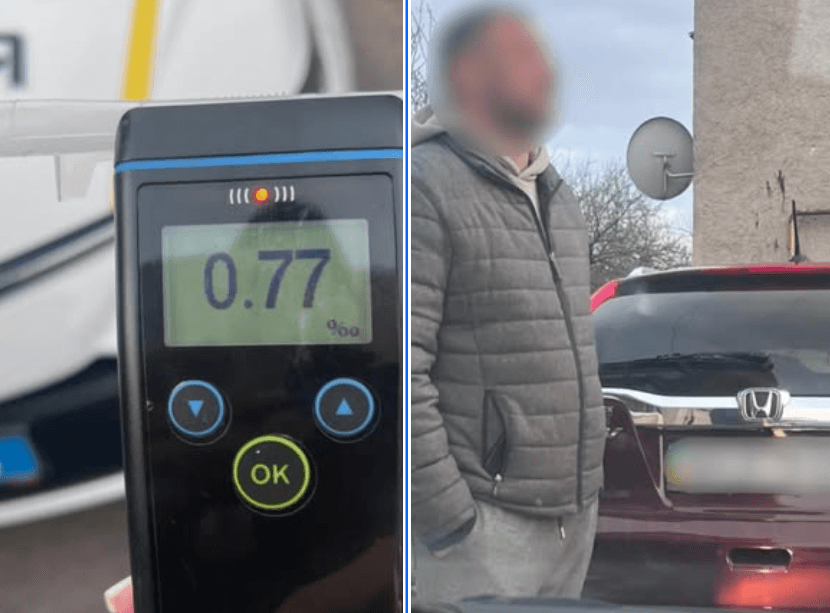 Зображення для статті: У Мукачеві патрульні зупинили нетверезого водія Honda