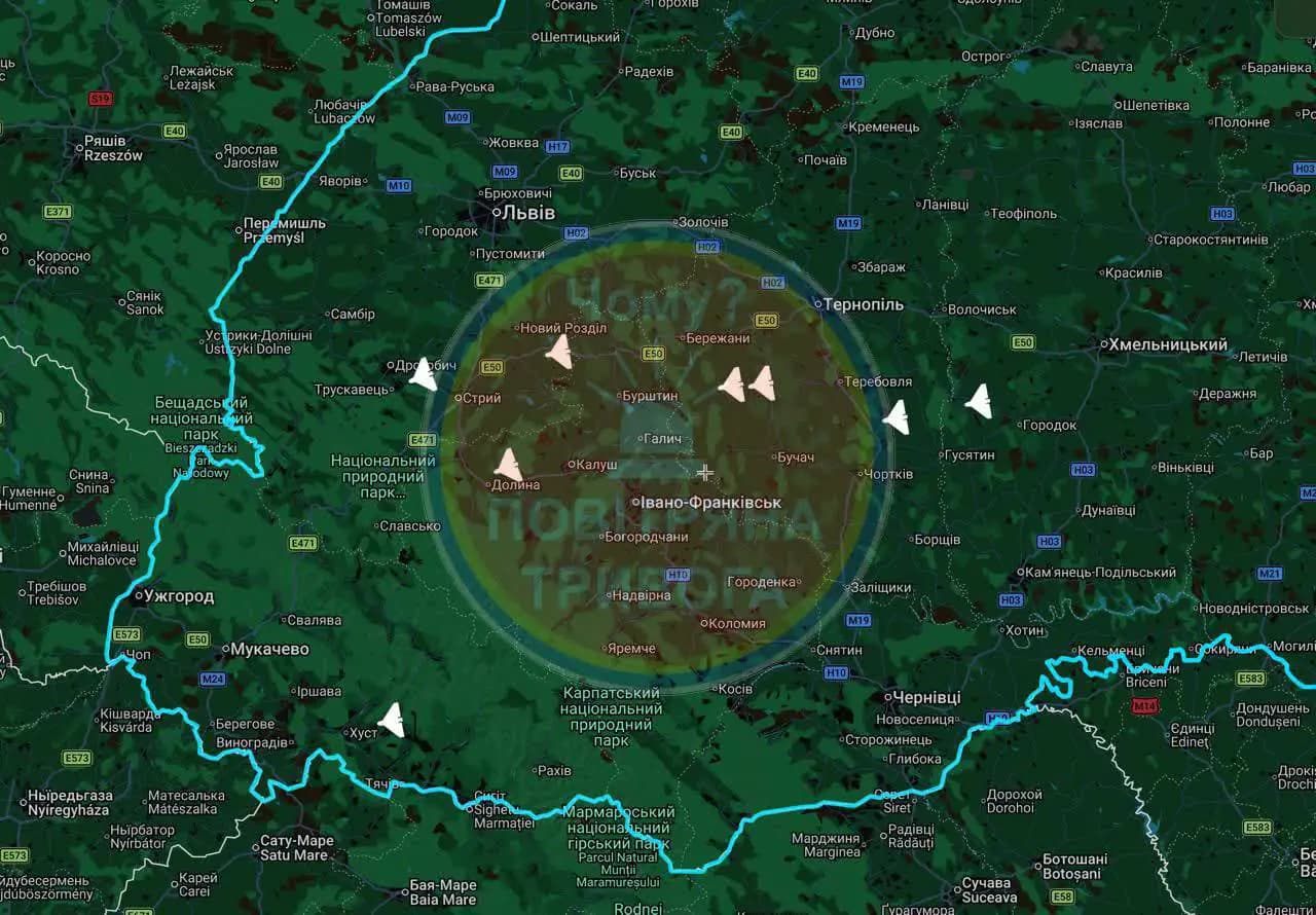 Зображення для статті: Дрони атакували Закарпаття, зникло світло: депутат назвав місця "прильотів"