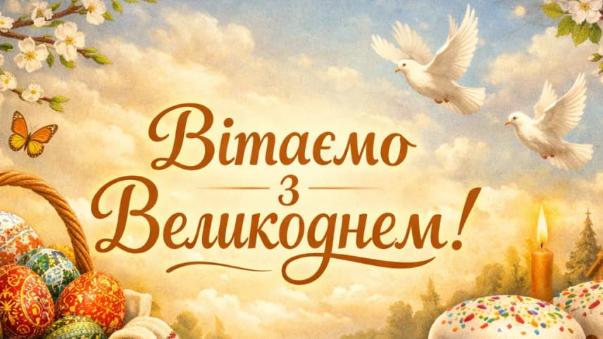 Зображення для статті: Христос Воскрес: зі світлим Великоднем!
