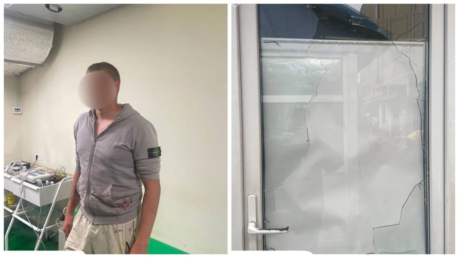 Зображення для статті: У Берегові чоловік розбив вітрину магазину заради цигарок: його затримали поліцейські