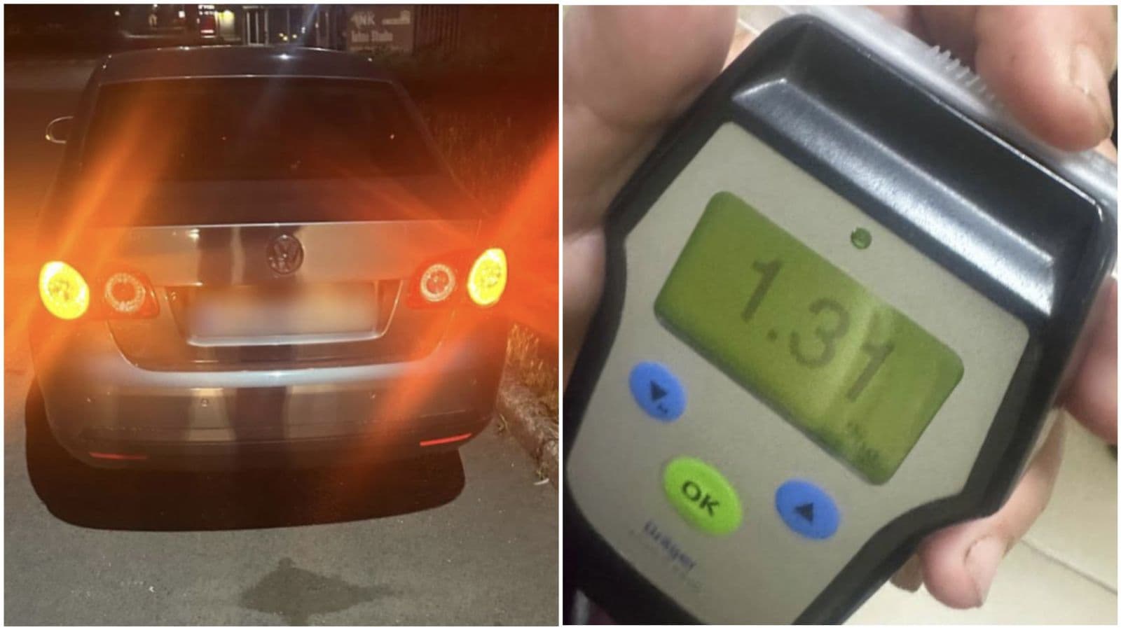 Зображення для статті: У Мукачеві водій напідпитку сів за кермо: в крові виявили понад 1,3 проміле алкоголю