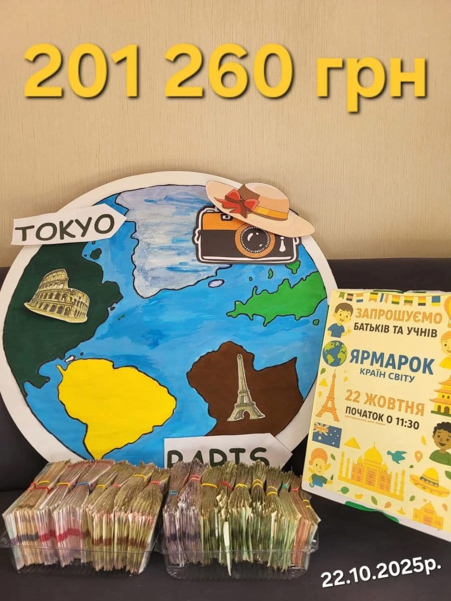 Зображення для статті: У Мукачівському ліцеї №11 зібрали 200 тисяч гривень для ЗСУ