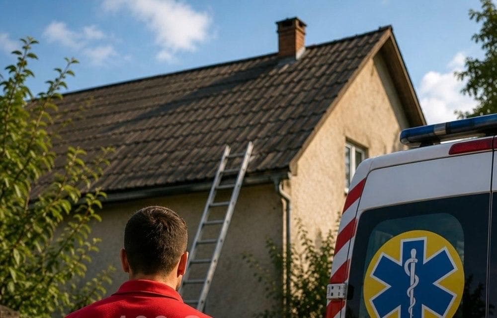 Зображення для статті: 82-річний чоловік упав зі стріхи на Закарпатті: пенсіонера госпіталізували