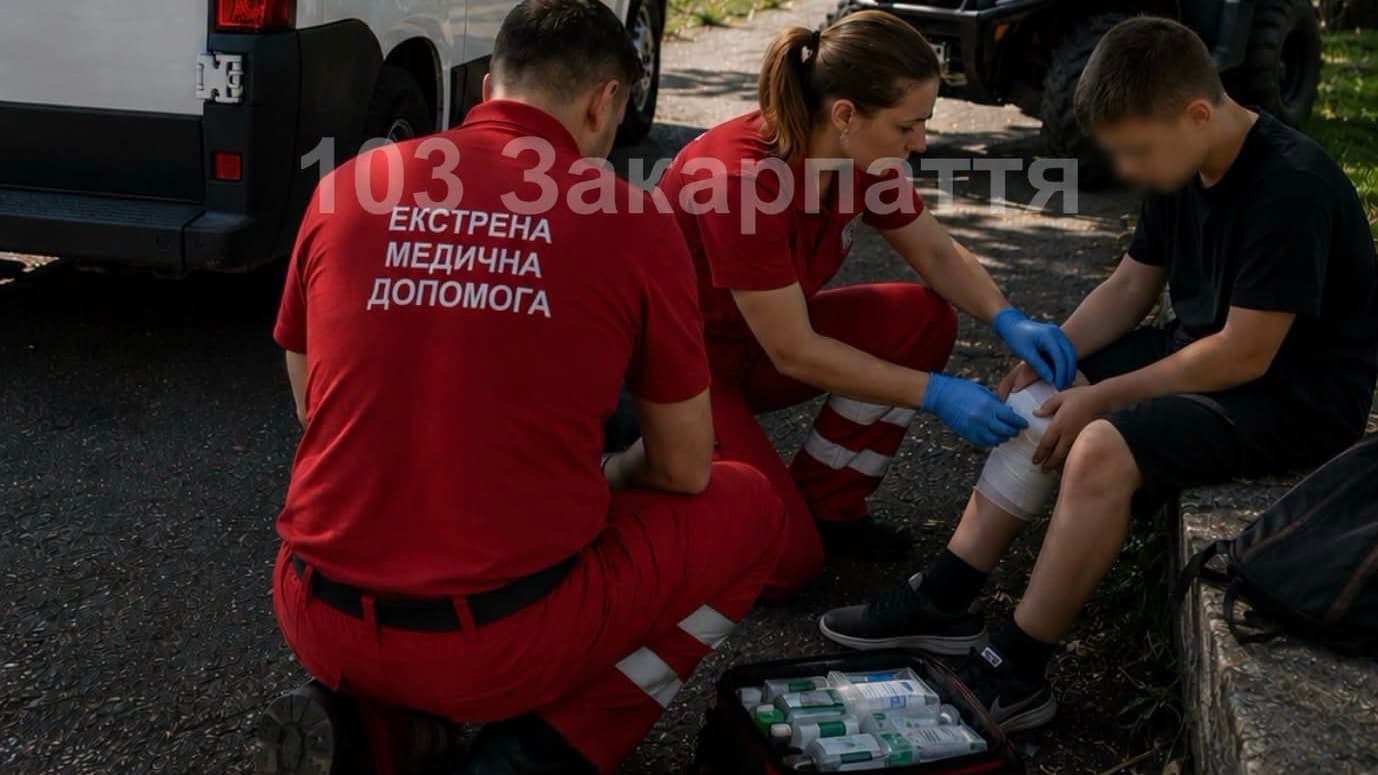 Зображення для статті: В Ужгороді 11-річний хлопчик отримав перелом після падіння з квадроцикла
