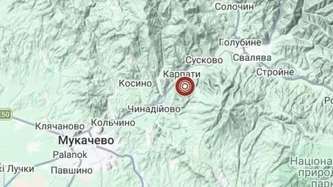 Зображення для статті: Землетрус магнітудою 2,5 зафіксували на Закарпатті
