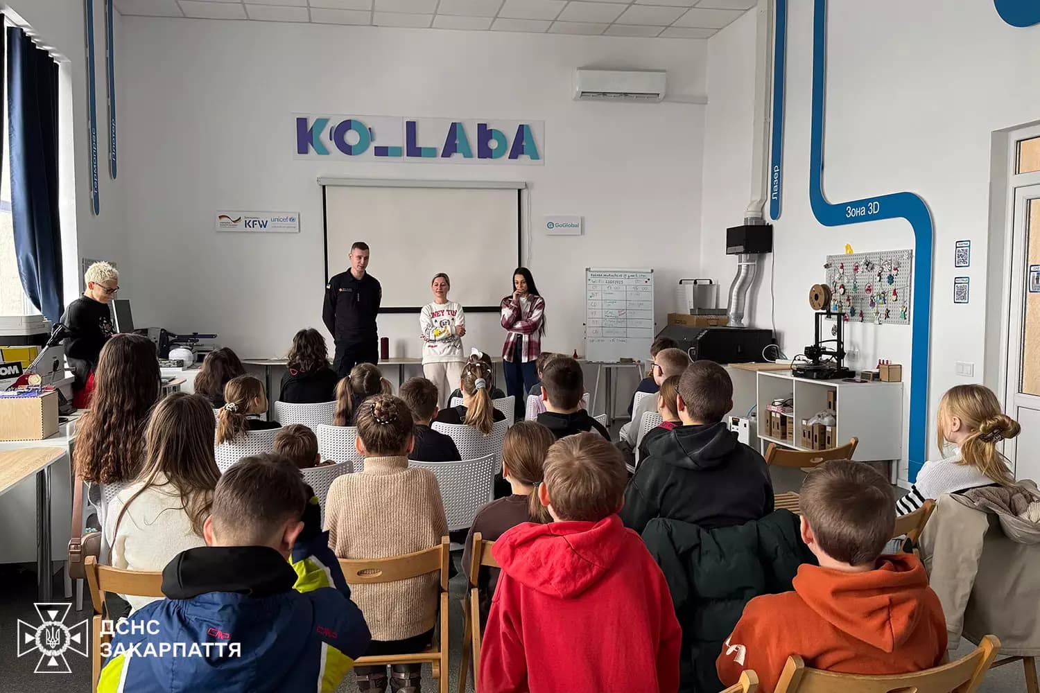 Зображення для статті: Мукачівські рятувальники разом із KO-LABA провели навчання з безпеки для дітей