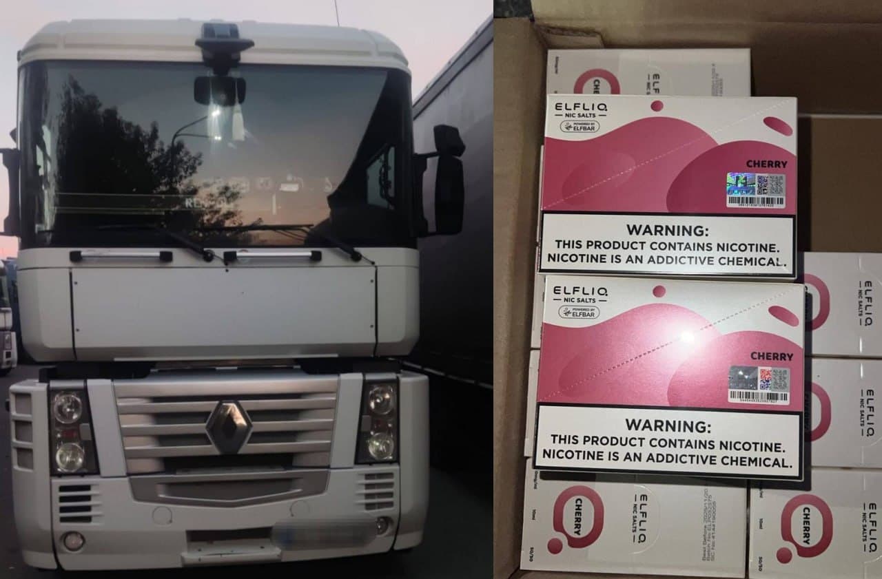 Зображення для статті: На кордоні зі Словаччиною виявили 600 упаковок рідини для електронних сигарет