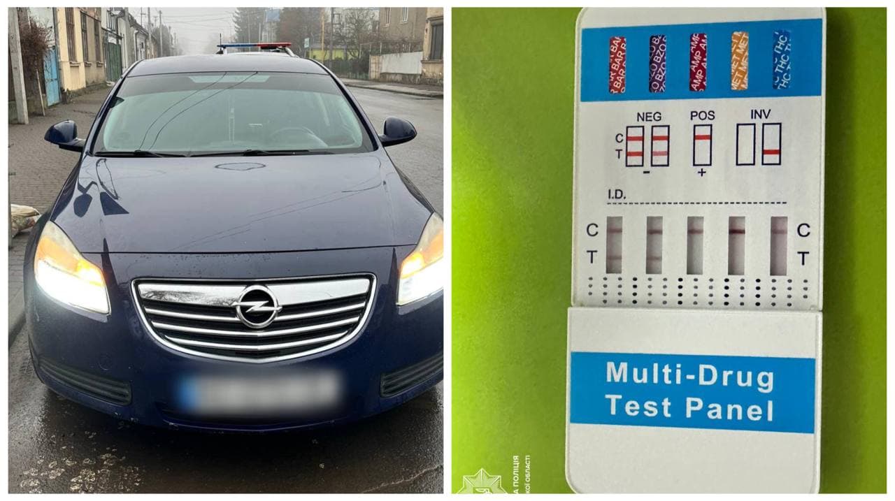 Зображення для статті: В Ужгороді затримали водія без прав та під наркотиками