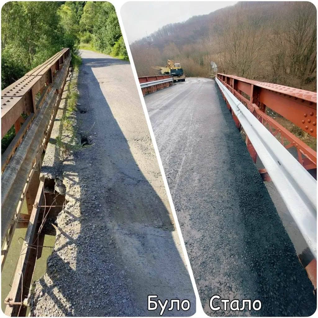 Зображення для статті: На Закарпатті завершили ремонт аварійного моста на дорозі Ужок – Нижні Ворота