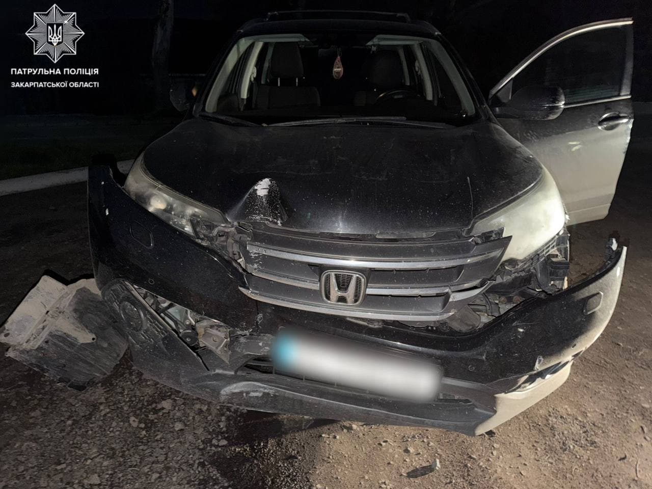 Зображення для статті: ДТП у центрі Ужгорода: водій Honda відмовився від перевірки на сп’яніння та намагався втекти