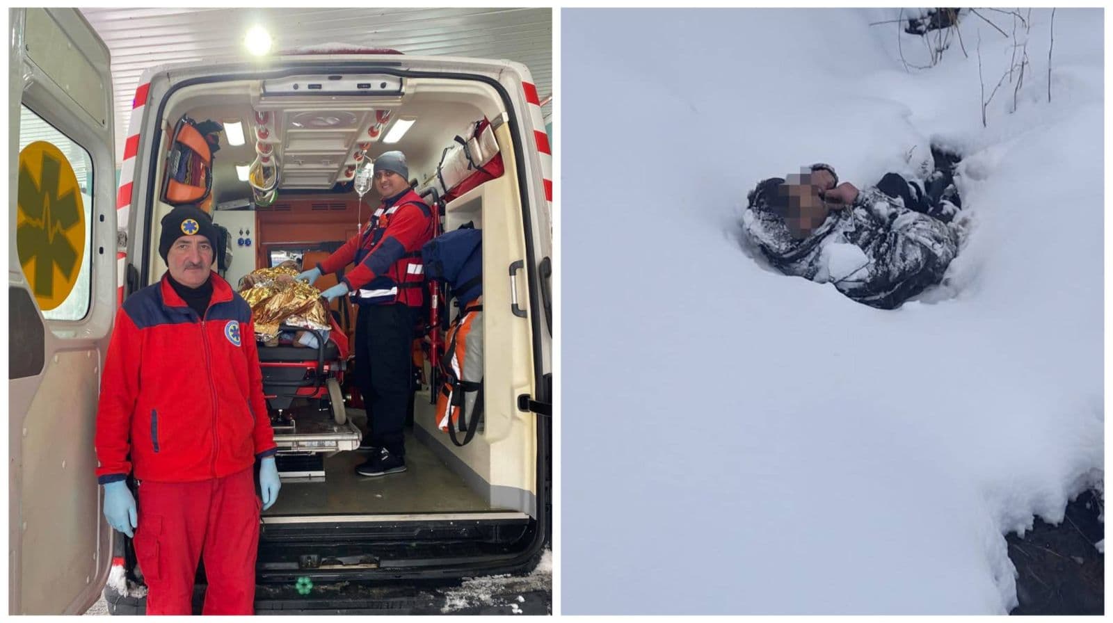 Зображення для статті: Другий день народження: на Рахівщині врятували 54-річного чоловіка з переохолодженням