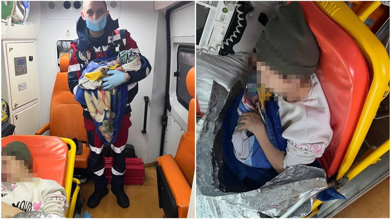 Зображення для статті: На Закарпатті бригада екстреної допомоги прийняла стрімкі пологи вдома