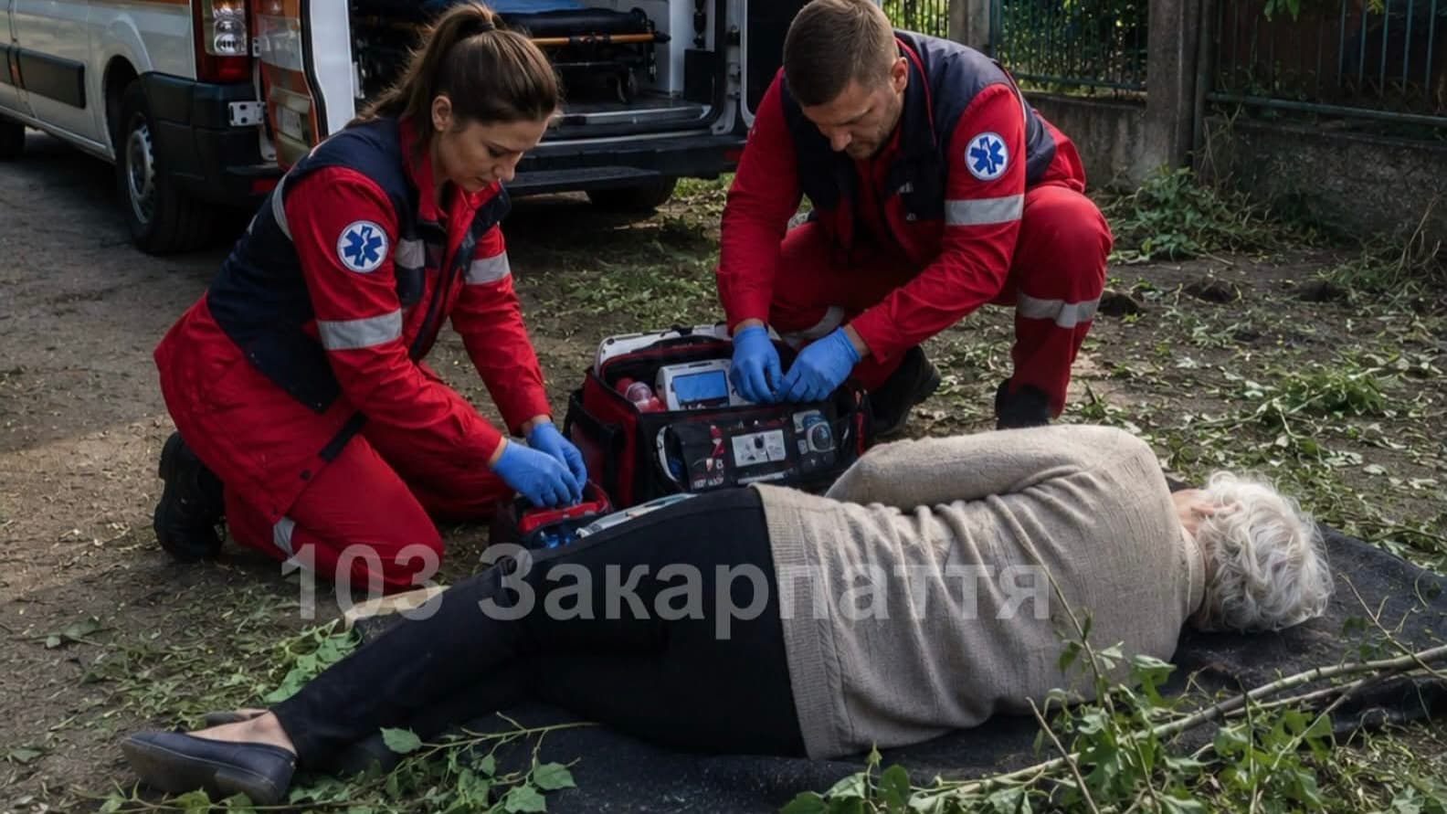 Зображення для статті: Обрізала кущі та випадково перерізала кабель: 76-річну жінку госпіталізували після удару струмом